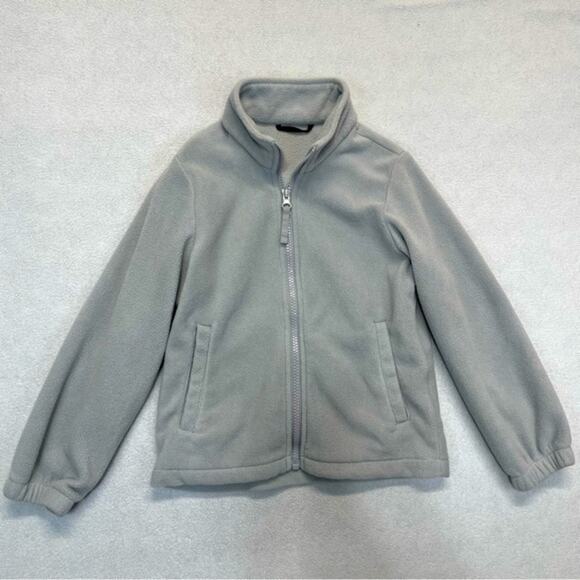 Fleece Full-Zip Jacket gray unisex Size Medium 5/6 - Picture 2 of 9
